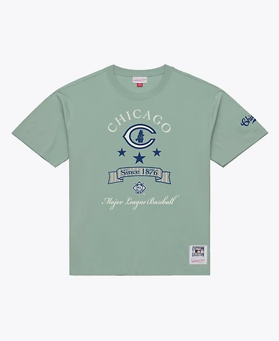 Mitchell & Ness Men's Green Chicago Cubs Yacht Rock T-Shirt