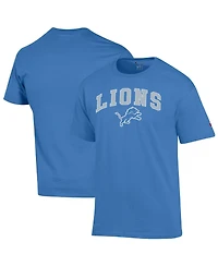 Champion Men's Blue Detroit Lions Arch Over Logo T-Shirt