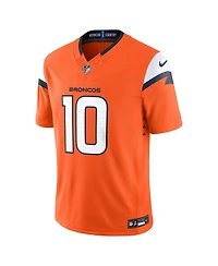 Nike Men's Bo Nix Orange Denver Broncos Vapor F.u.s.e. Stitched Limited Jersey