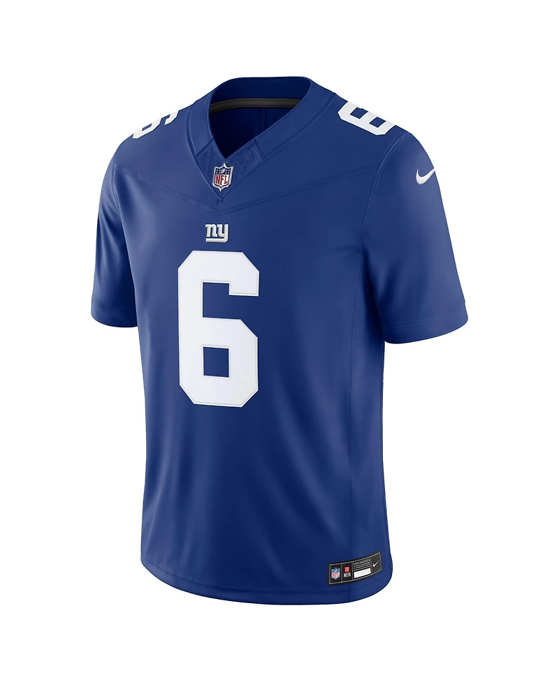 Nike Men's Jaxson Dart Royal New York Giants Vapor F.u.s.e. Stitched Limited Jersey