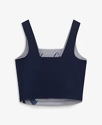 New Era Women's Navy New York Yankees Reversible Cropped Sport Classics Tank Top
