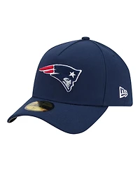 New Era Men's Navy England Patriots A-Frame 59FORTY Fitted Hat