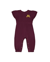 Colosseum Baby Boys and Girls Maroon Minnesota Golden Gophers Beautopia Waffle Knit Romper