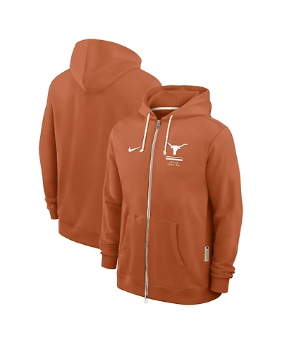 Nike Men's Texas Orange Longhorns 2026 Sideline Standard Issue Dri-fit Full-Zip Hoodie