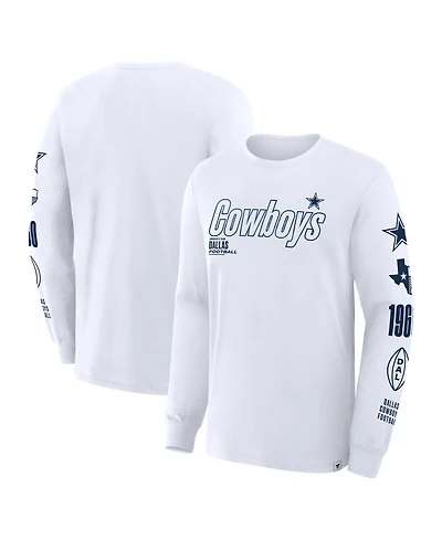 Fanatics Men's White Dallas Cowboys Legacy Long Sleeve T-Shirt