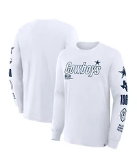Fanatics Men's White Dallas Cowboys Legacy Long Sleeve T-Shirt