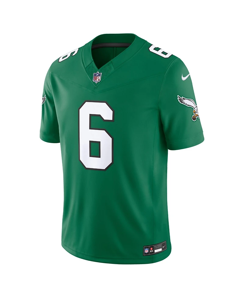 Nike Men's DeVonta Smith Kelly Green Philadelphia Eagles Vapor F.u.s.e. Stitched Limited Jersey