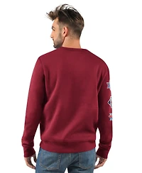Starter Men's Burgundy Washington Commanders Fight On Knit Crewneck Sweatshirt
