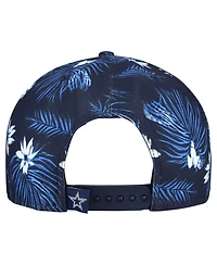 New Era Men's Navy Dallas Cowboys Palm Print A-Frame 9FIFTY Snapback Hat