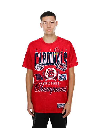 New Era Men's Red St. Louis Cardinals Mineral Wash T-Shirt