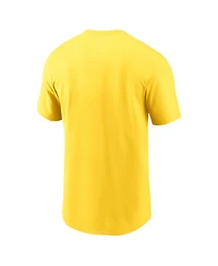Nike Men's Gold Los Angeles Rams Primetime Wordmark Essential T-Shirt