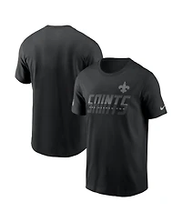 Nike Men's Black New Orleans Saints Sideline Dri-fit T-Shirt