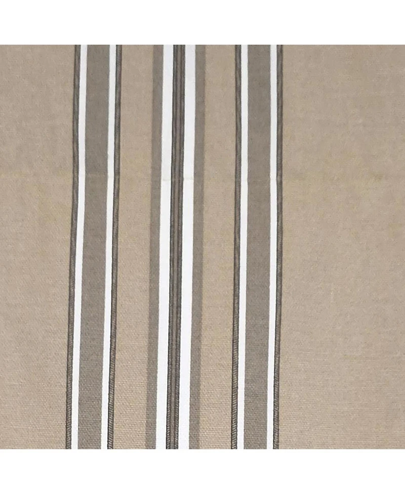 Rlf Home French Stripe Regal Window Valance 100% Cotton Lined Rod Pocket