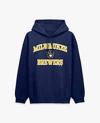 Logo Athletic Men's Navy Milwaukee Brewers Heart Soul Hoodie