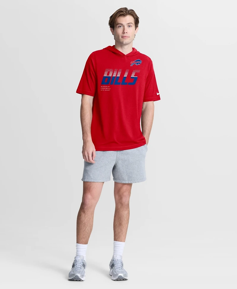 Nike Men's Red Buffalo Bills Tri-Blend Hooded T-Shirt