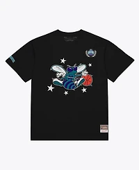Mitchell & Ness Men's Black Charlotte Hornets Pep Rally Premium T-Shirt