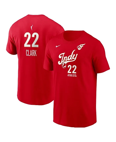 Nike Men's Caitlin Clark Red Indiana Fever Name Number Rebel Edition T-Shirt