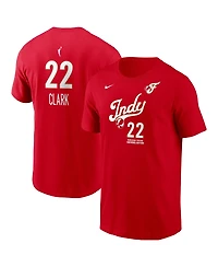 Nike Men's Caitlin Clark Red Indiana Fever Name Number Rebel Edition T-Shirt