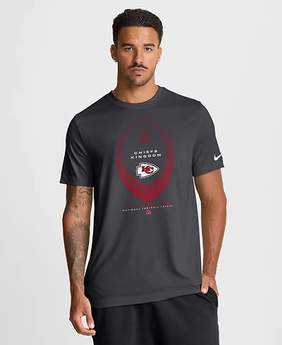 Nike Men's Anthracite Kansas City Chiefs Legend Icon Dri-fit T-Shirt