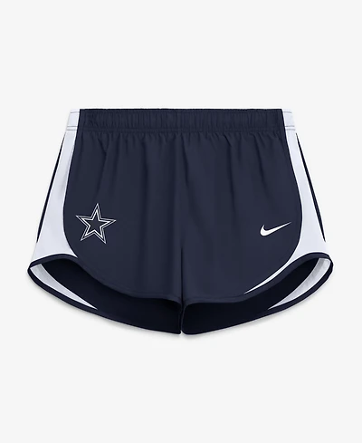 Nike Women's Navy Dallas Cowboys Tempo Mid-Rise Dri-fit Shorts