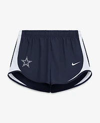 Nike Women's Navy Dallas Cowboys Tempo Mid-Rise Dri-fit Shorts