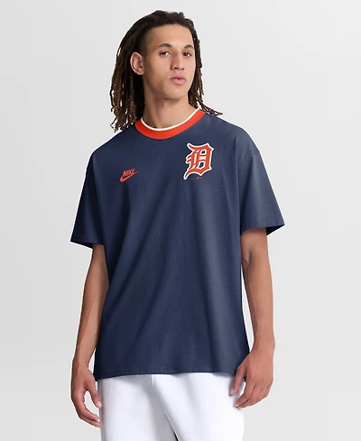 Nike Men's Navy Detroit Tigers Cooperstown Collection Ringer T-Shirt