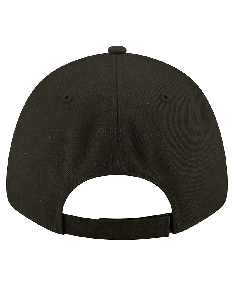 New Era Men's Black Detroit Lions Core Team 9FORTY Adjustable Hat