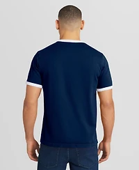 Darius Rucker Collection by Fanatics Men's Navy Los Angeles Dodgers Americana Washed Ringer T-Shirt