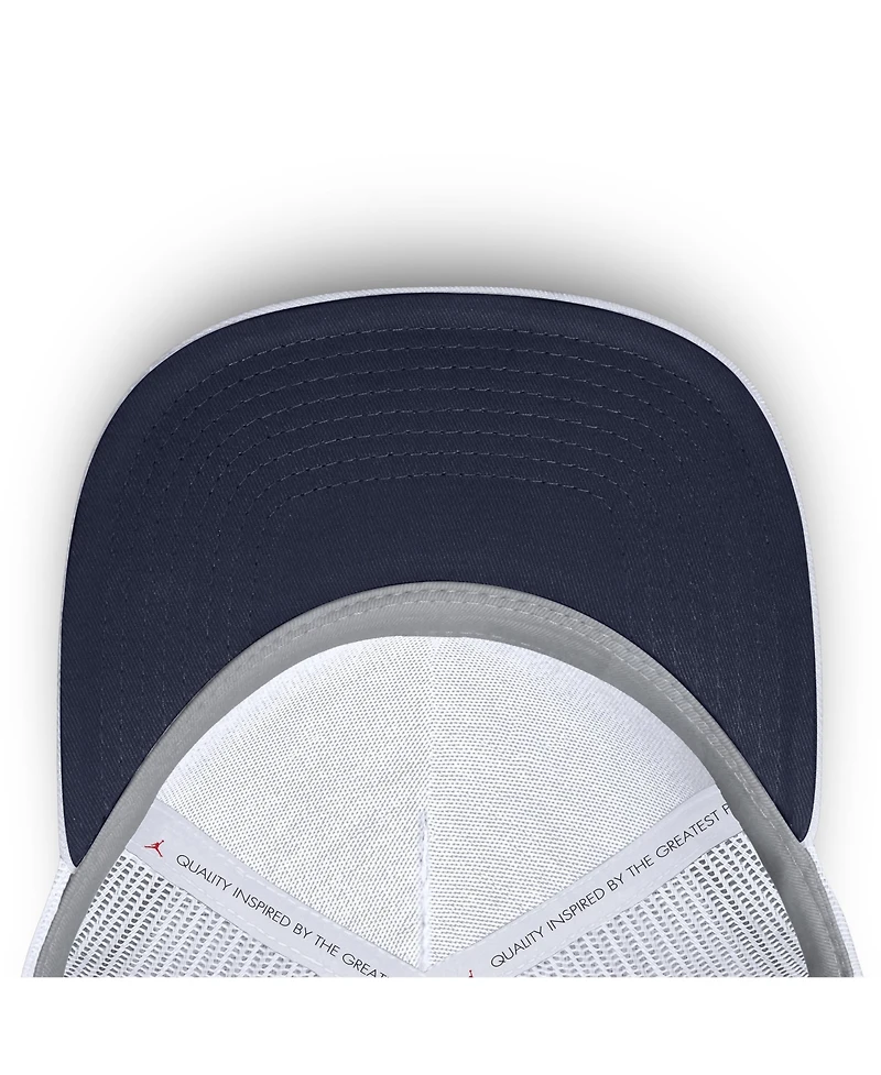 Jordan Men's and Women's White Michigan Wolverines Country Club Golfin' Rise Trucker Adjustable Hat