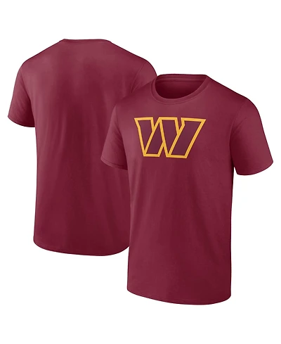 Logo Athletic Men's Burgundy Washington Commanders Primary T-Shirt