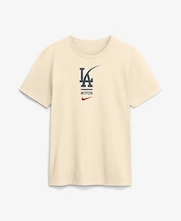 Nike Men's Cream Los Angeles Dodgers City Connect 2-Hit T-Shirt
