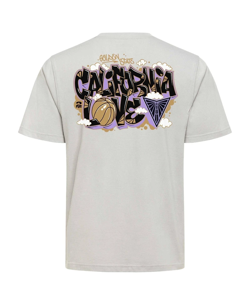 Sportiqe Men's and Women's x 2PAC California Love Gray Golden State Valkyries Duke T-Shirt