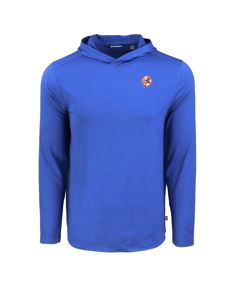 Cutter & Buck Men's Royal New York Yankees Coastline Epic Comfort Eco Long Sleeve Hoodie