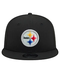 New Era Men's Black Pittsburgh Steelers 9FIFTY Snapback Hat