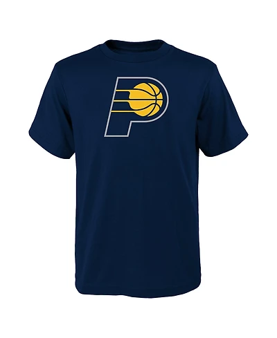 Outerstuff Big Boys and Girls Navy Indiana Pacers Primary Logo T-Shirt