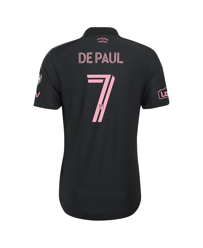 Adidas Men's Rodrigo De Paul Black Inter Miami Cf 2026 Presagio On-Field Authentic Patch Jersey