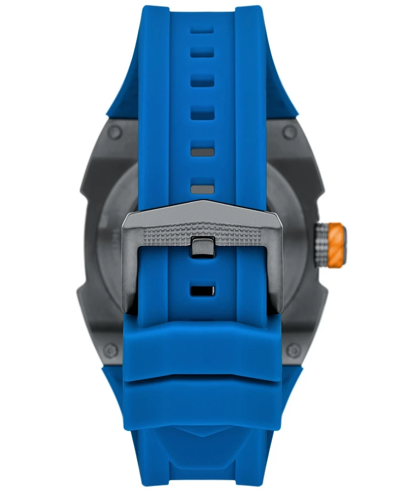 Fossil Men's Machine X1 Automatic Blue Silicone Watch 44mm