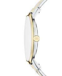 Fossil Men's Minimalist Three-Hand Two-Tone Stainless Steel Watch 44mm