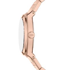 Fossil Women's Everett Three-Hand Rose Gold-Tone Stainless Steel Watch 27mm