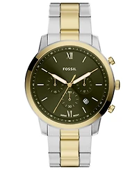 Fossil Men's Neutra Chronograph Two-Tone Stainless Steel Watch 44mm