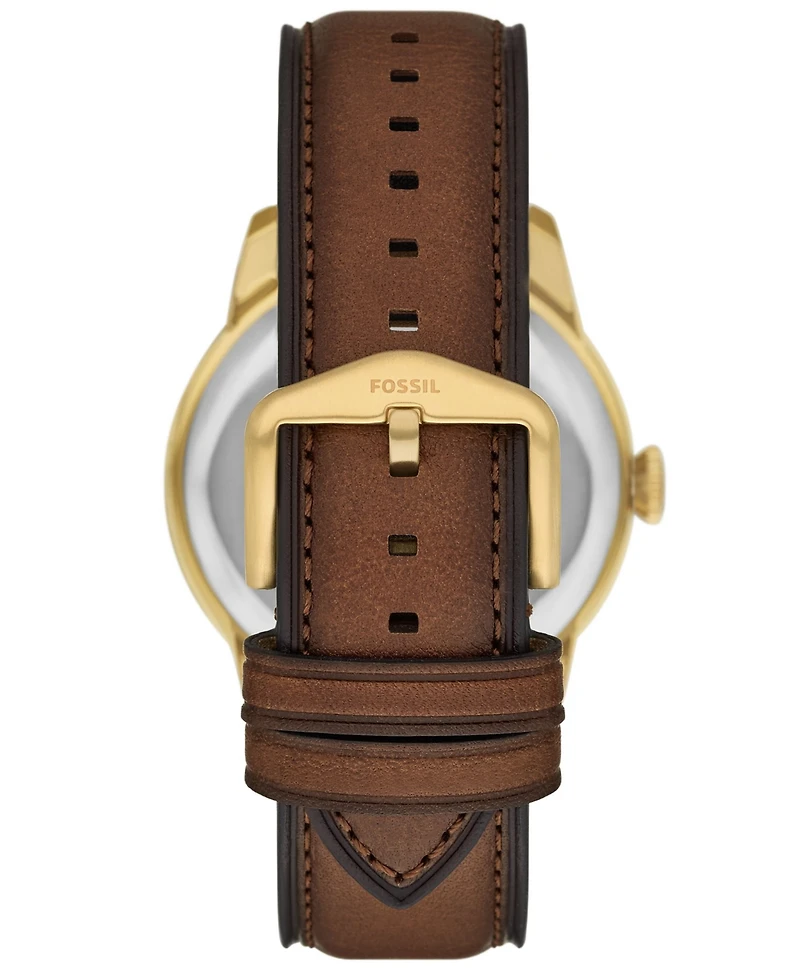 Fossil Men's Townsman Big Tic Two-Tone Leather Watch 42mm