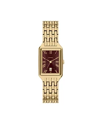 Fossil Women's Raquel Three-Hand Date Gold-Tone Stainless Steel Watch 23mm