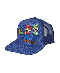 Super Mario Bros Mario and Luigi Trucker Hat