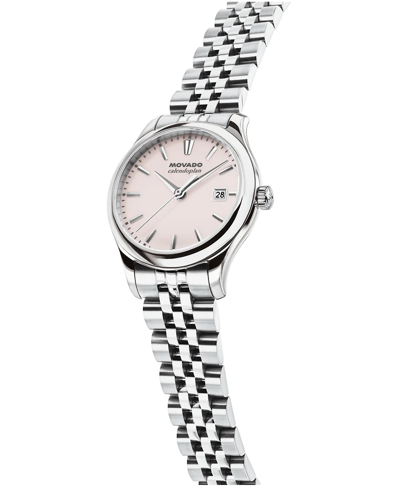 Movado Women's Calendoplan Swiss Quartz Stainless Steel Watch 27mm