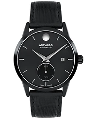Movado Men's Museum Taga Swiss Automatic Leather Watch 40mm