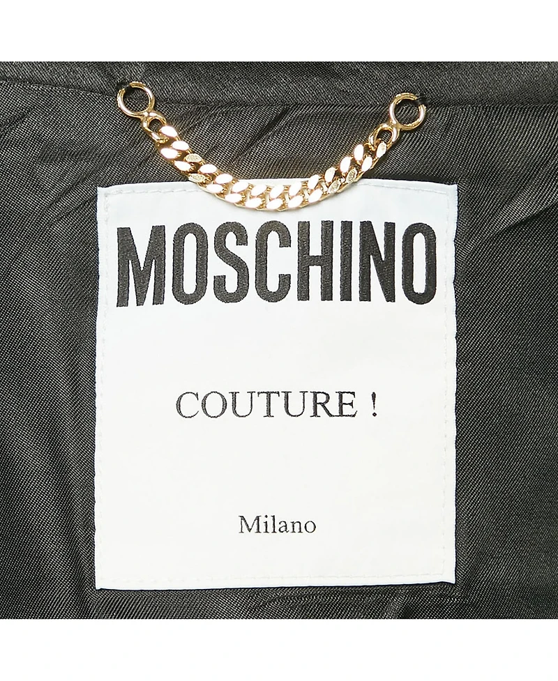 Pre-Owned Moschino Women's Couture Quilted Synthetic Jacket