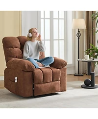 gaomon Recliner Chair, Wide Rocker Chair, Rocking Chair with Massage and Heat