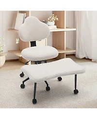 gaomon 360degree(s) Swivel Meditation Kneeling Chair with Wheels, Cross Legged Office Chair