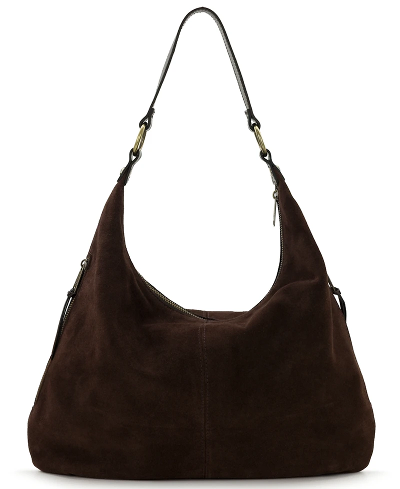 Patricia Nash Esther Suede Large Hobo Handbag