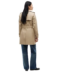 Tommy Hilfiger Women's Double-Breasted Belted Trench Coat